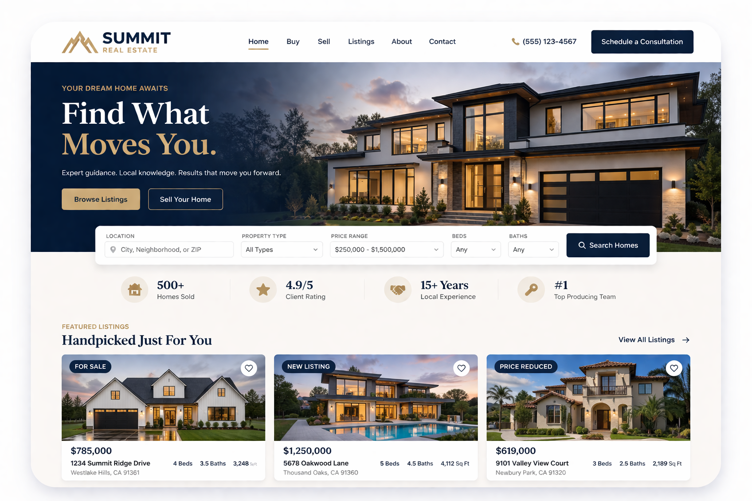 Real Estate Website